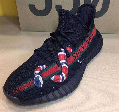 gucci yeezys snake|Authentic Gucci x Adidas Yeezy Boost 350 V2 Snake Red .